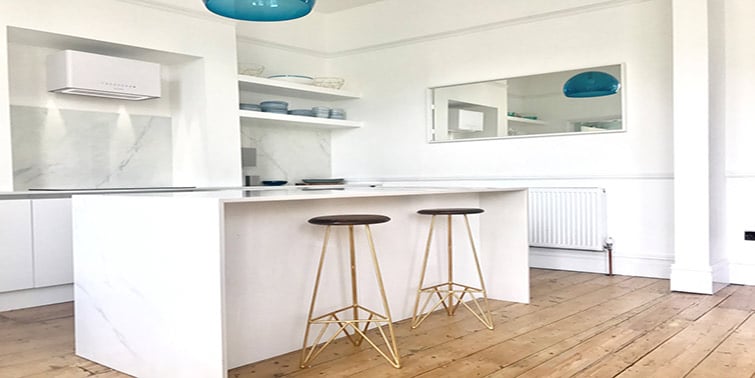tipos de encimeras | Cubicup Reforma de cocina con encimera en isla