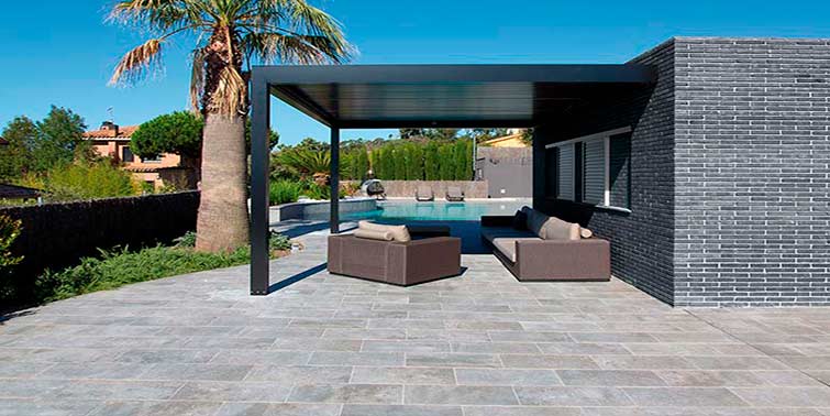 gres porcelánico terraza