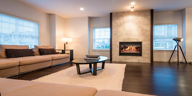 tipos de chimeneas | Cubicup reforma salon con chimenea