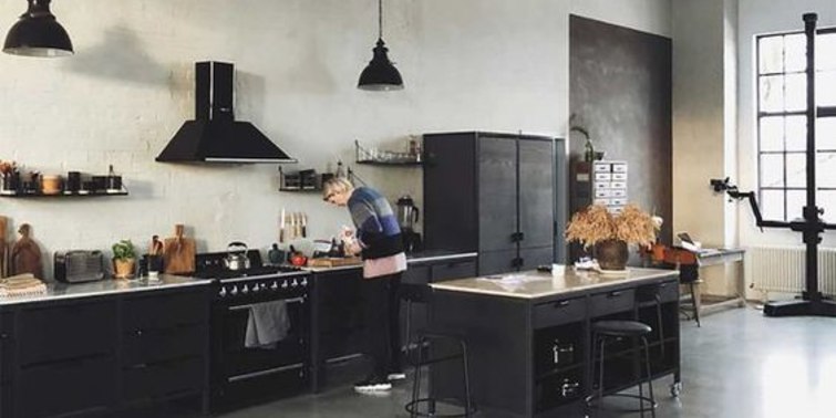cocina estilo industrial