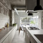 cocina de microcemento