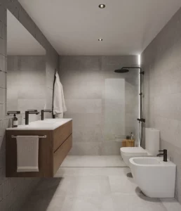 Render baño opción 2 Ciutat Jardi Valencia