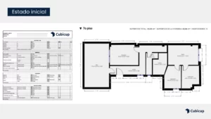 Plano distribución existente proyecto Extramurs Valencia