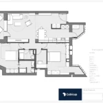 Plano nueva distribución proyecto Gaztambide Madrid