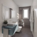 Render Baño proyecto Gaztambide Madrid