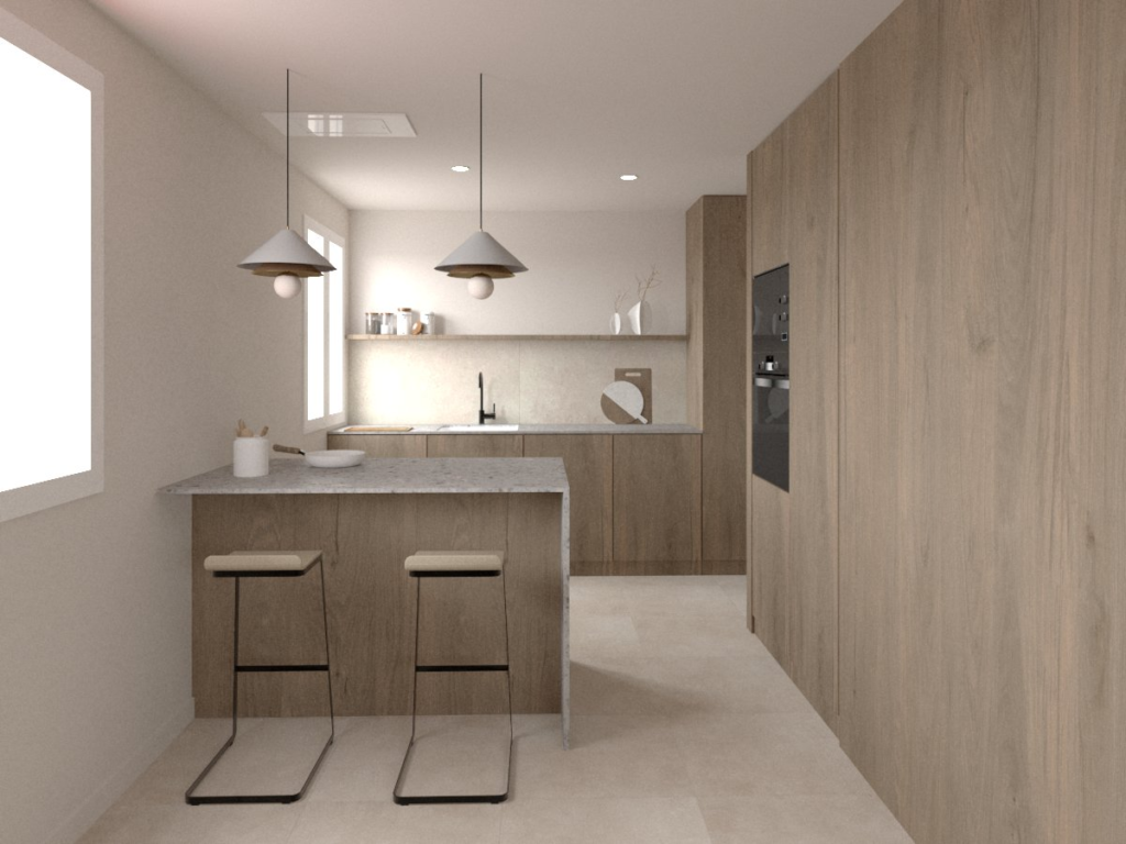 DE06_cocina_2 render cocina proyecto DE06