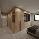 render armario dormitorio proyecto Soho Malaga