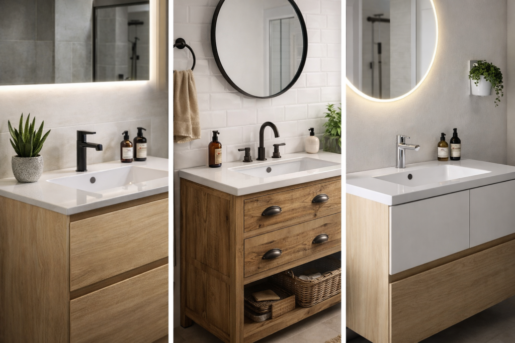 muebles de baño con lavabo